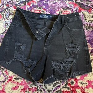 Hollister Black Jean Shorts